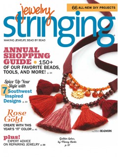 Cover of Jewelry Stringing Fall 2016