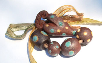 Gaea's beads for Stringing fall blog carnival