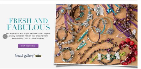 Bead Gallery ad at Michaels website