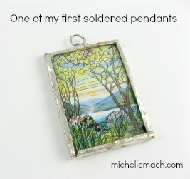 An early soldered pendant by Michelle Mach