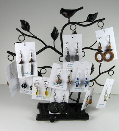 Earring display for Michelle Mach