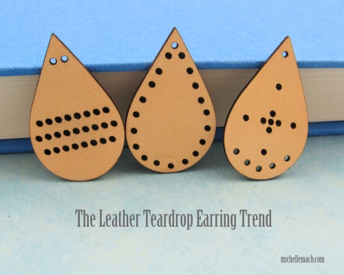 Leather Teardrop Earring Trend