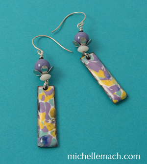 Painted Earrings by Michelle Mach