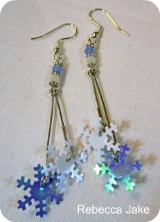 Snowflake Earrings by Rebecca