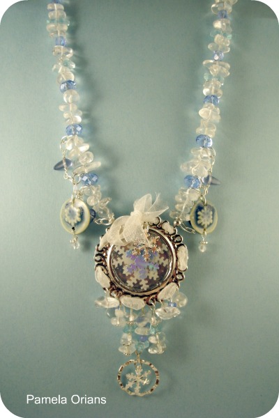 Snowflake necklace by Pam