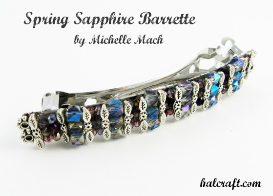 Spring Sapphire Barrette by Michelle Mach