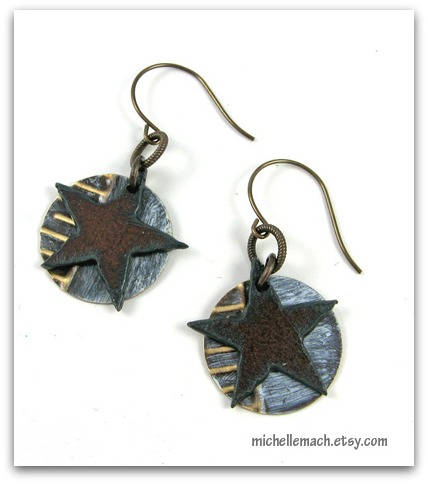 Stars and Stripes Earrings by Michelle Mach